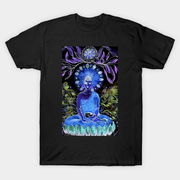 Buddha sitting under a Banyan tree II T-Shirt by Koon